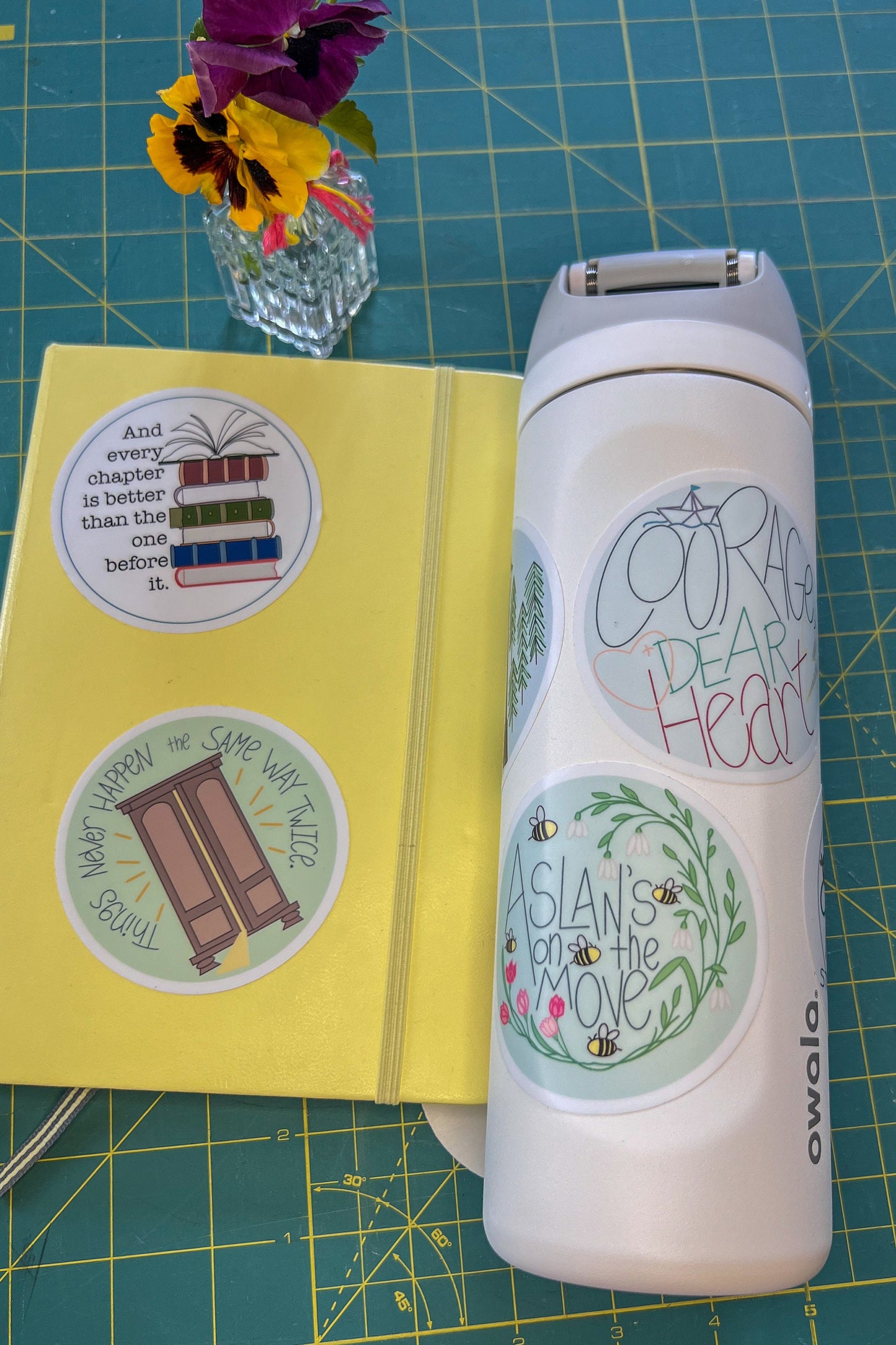 Vinyl STICKER 3 in| Things Never Happen the Same Way Twice | CS Lewis Chronicles of Narnia | Water Bottle Laptop Decal | Lion Witch Wardrobe