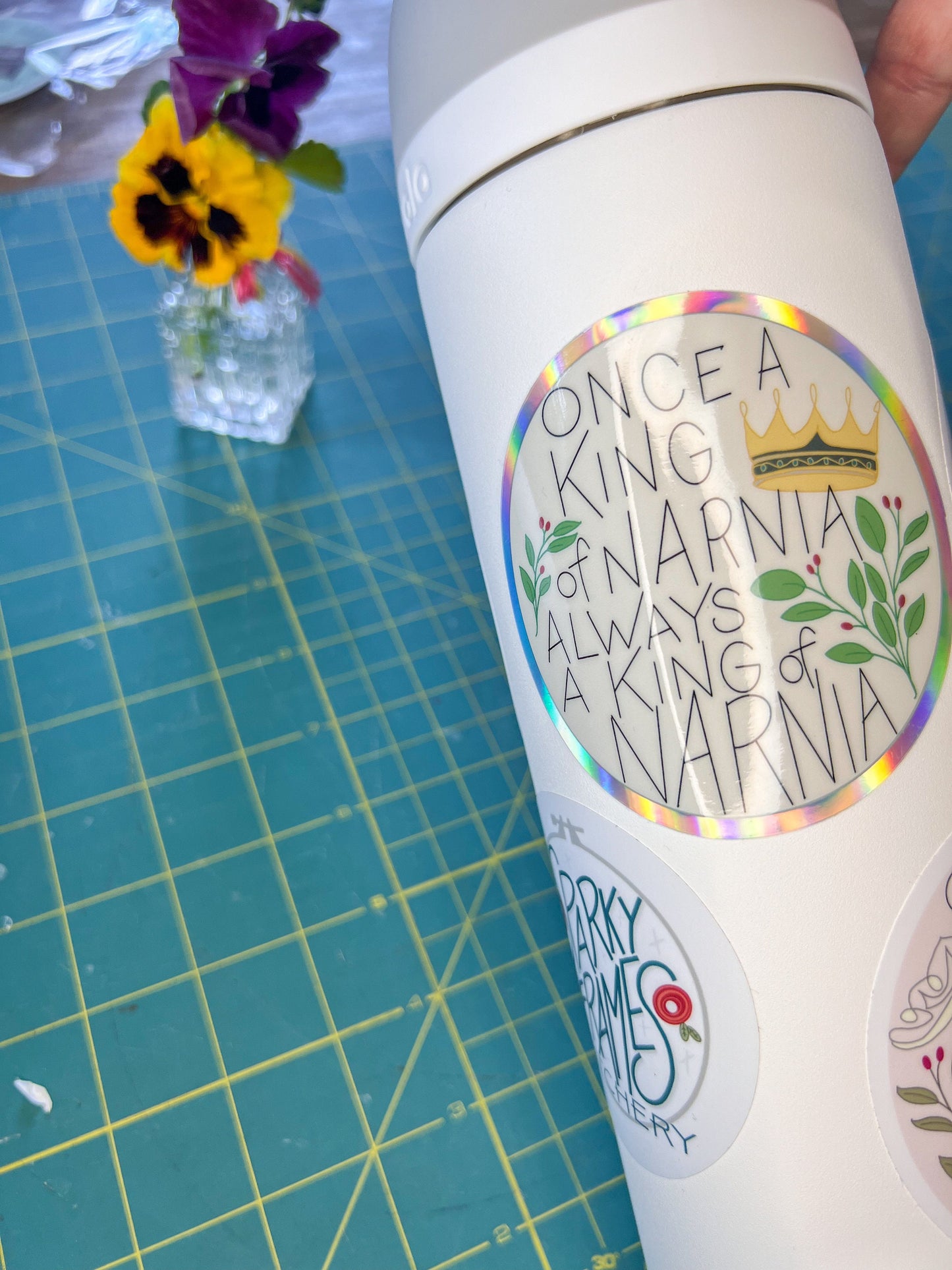 Vinyl STICKER 3 inch | Once a King of Narnia | CS Lewis Chronicles of Narnia | Water Bottle Laptop Decal | The Lion The Witch & The Wardrobe