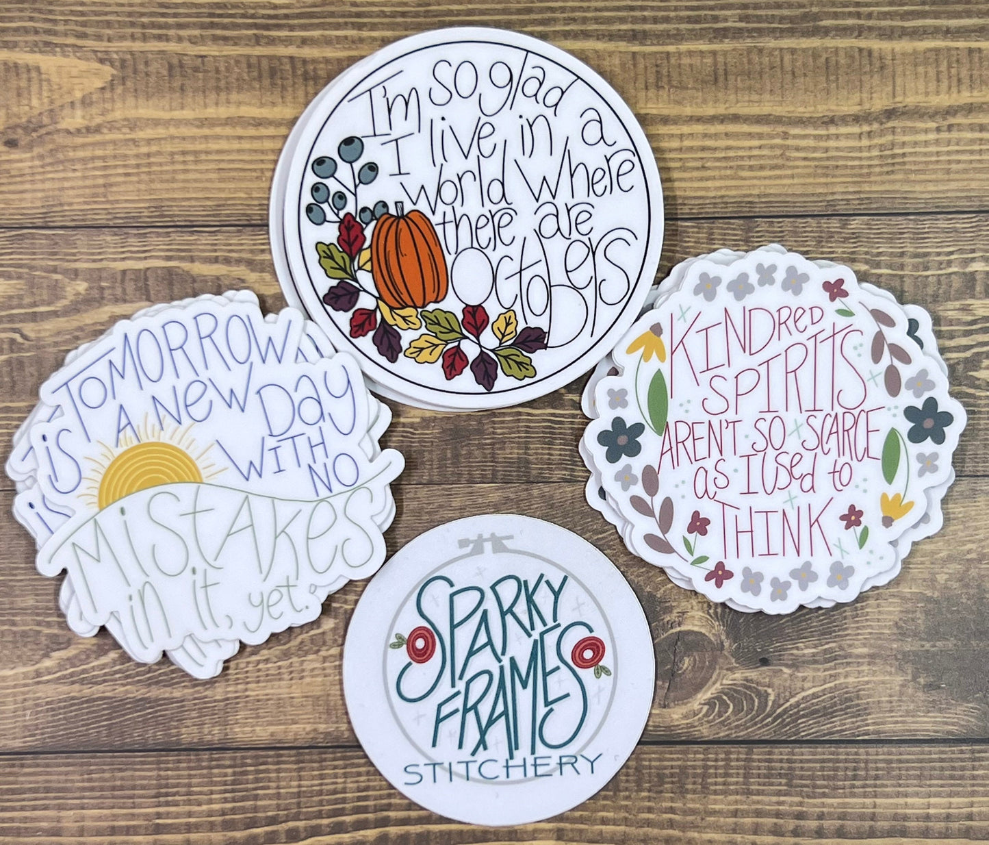 Vinyl STICKER | Anne Shirley Quote | Glad I Live in a world where there are Octobers | Water Bottle Laptop Decal | Anne of Green Gables Gift